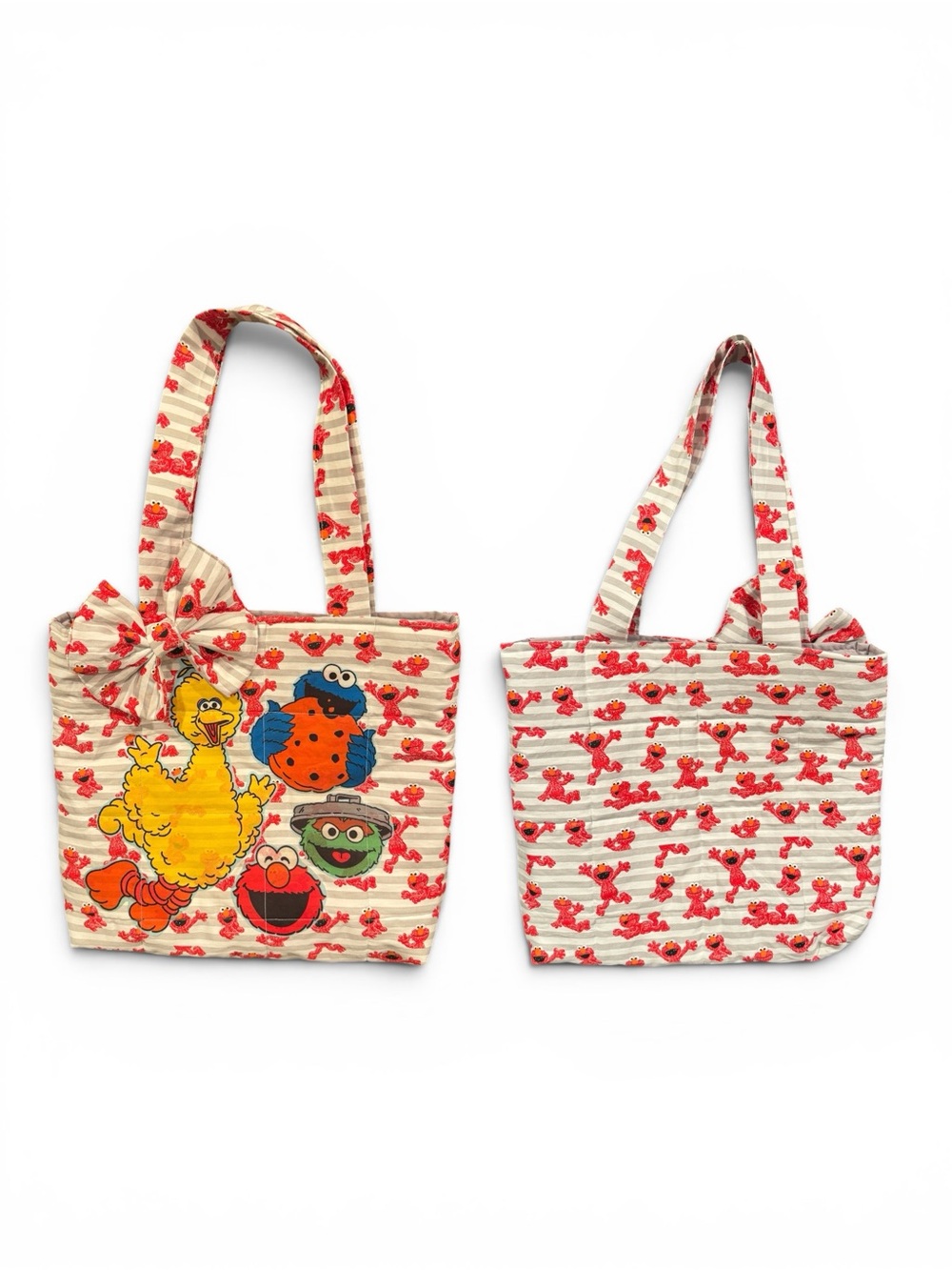 Handmade Sesame Street tote bag.